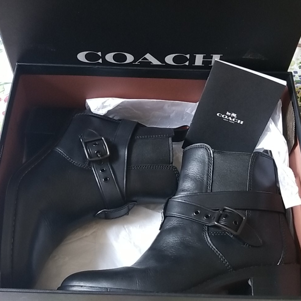 COACH BOOTS CHELSEA BLACK